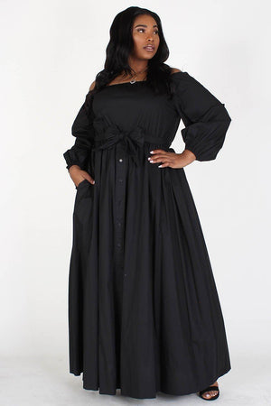 Off The Shoulder Plus Size Chambray Maxi Dress | Your Style Clothing YourStyleClothing Off The Shoulder Plus Size Chambray Maxi Dress | Your Style Clothing YourStyleClothing